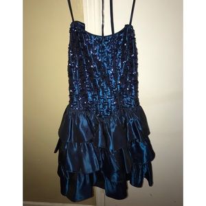 Blue Sequin Dress